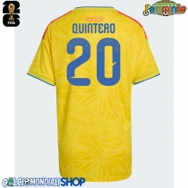 Maglie da calcio Colombia Juan Fernando Quintero #20 Prima Maglia Femminile Mondiali 2026  Manica Corta